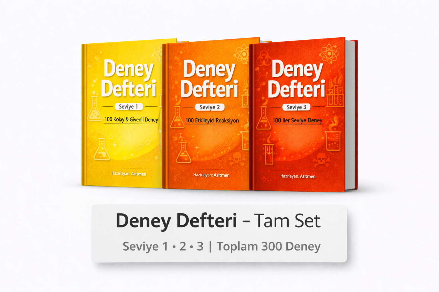 Deney Defteri – Tam Set (Seviye 1-2-3)
